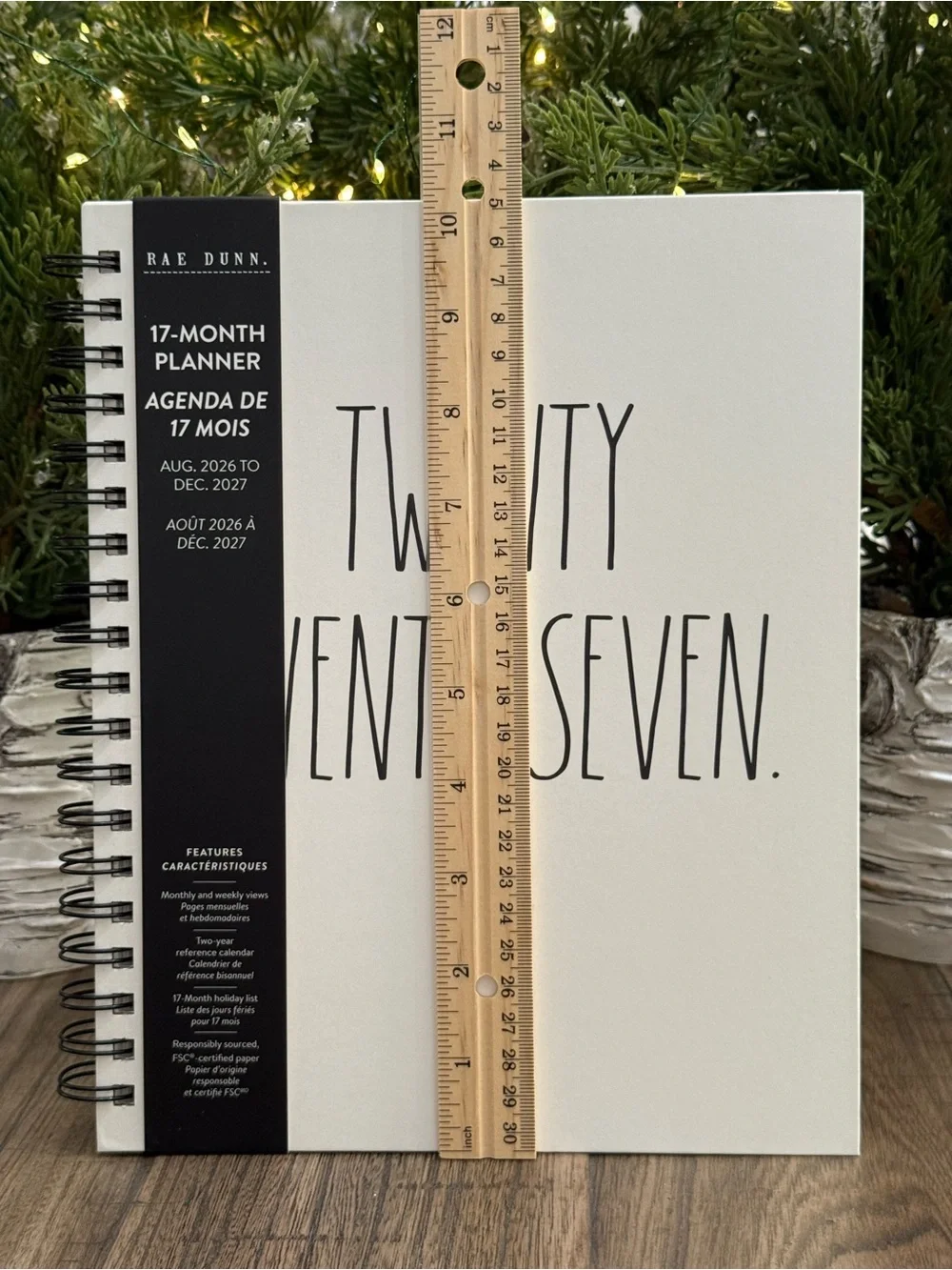 ✨Brand NEW w/Tags Rae Dunn TWENTY TWENTY-SEVEN. 17 Month Spiral Planner ✨
